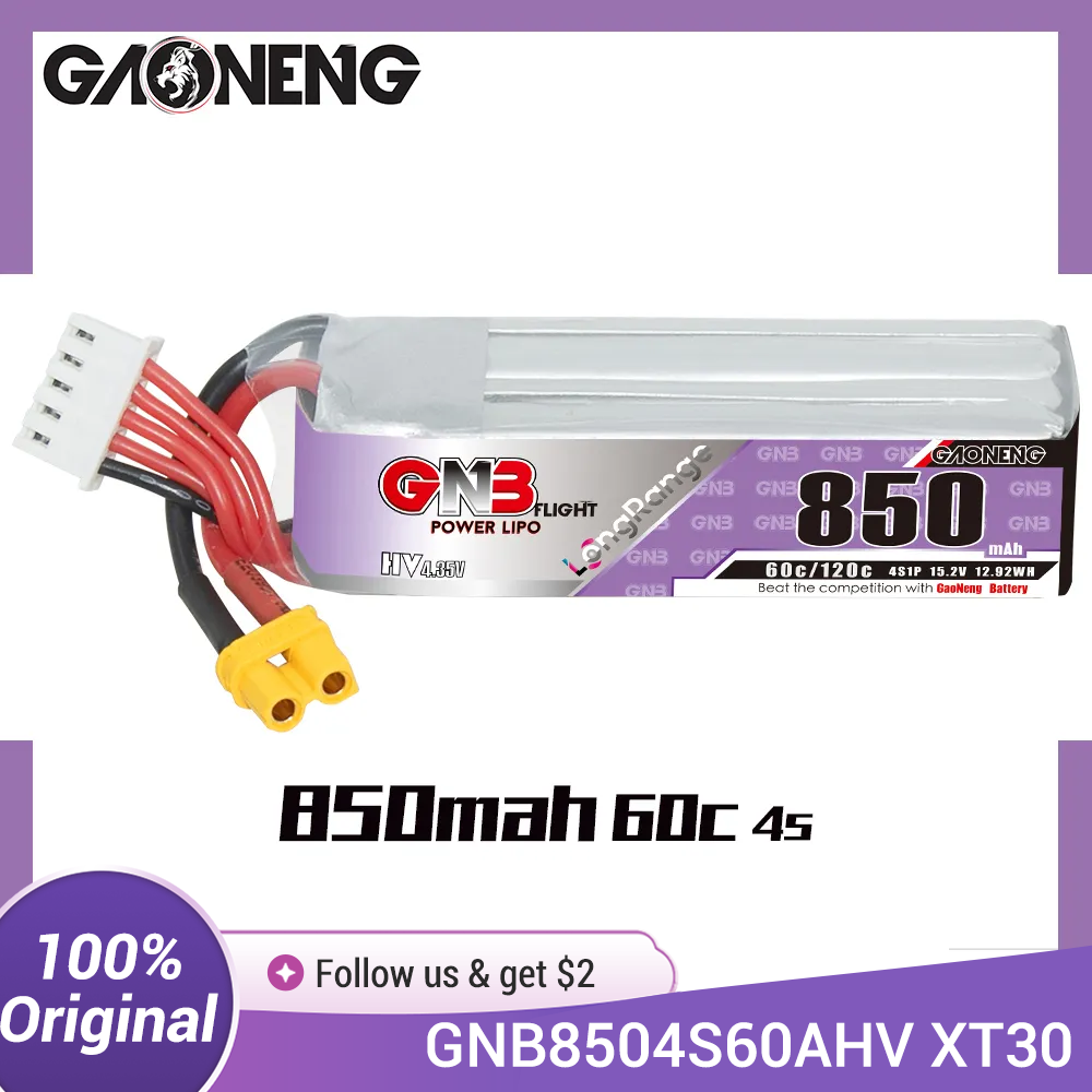 Bateria GAONENG GNB LiPo 850mA - Drone Battery 4S avaliação e preço