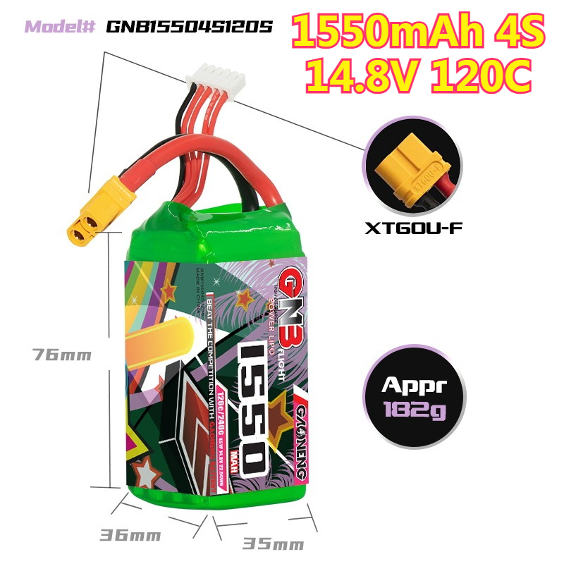 Bateria LiPo 1550mAh 120C 4S 1 - Drone Battery 4S avaliação e preço