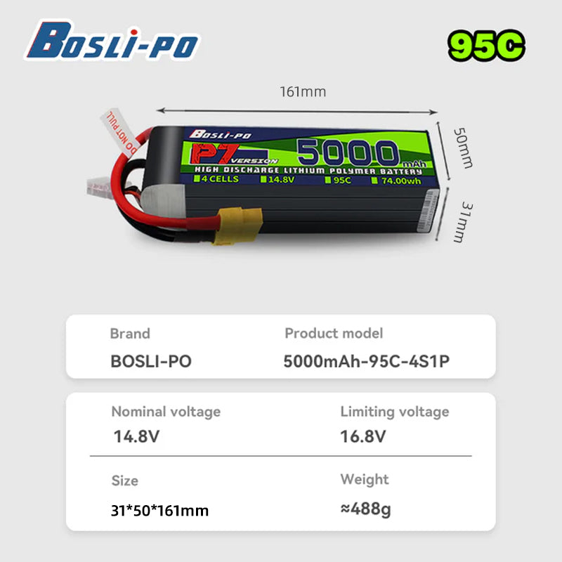 Bateria LiPo Boslipo P7 Versão - Drone Battery 4S avaliação e preço
