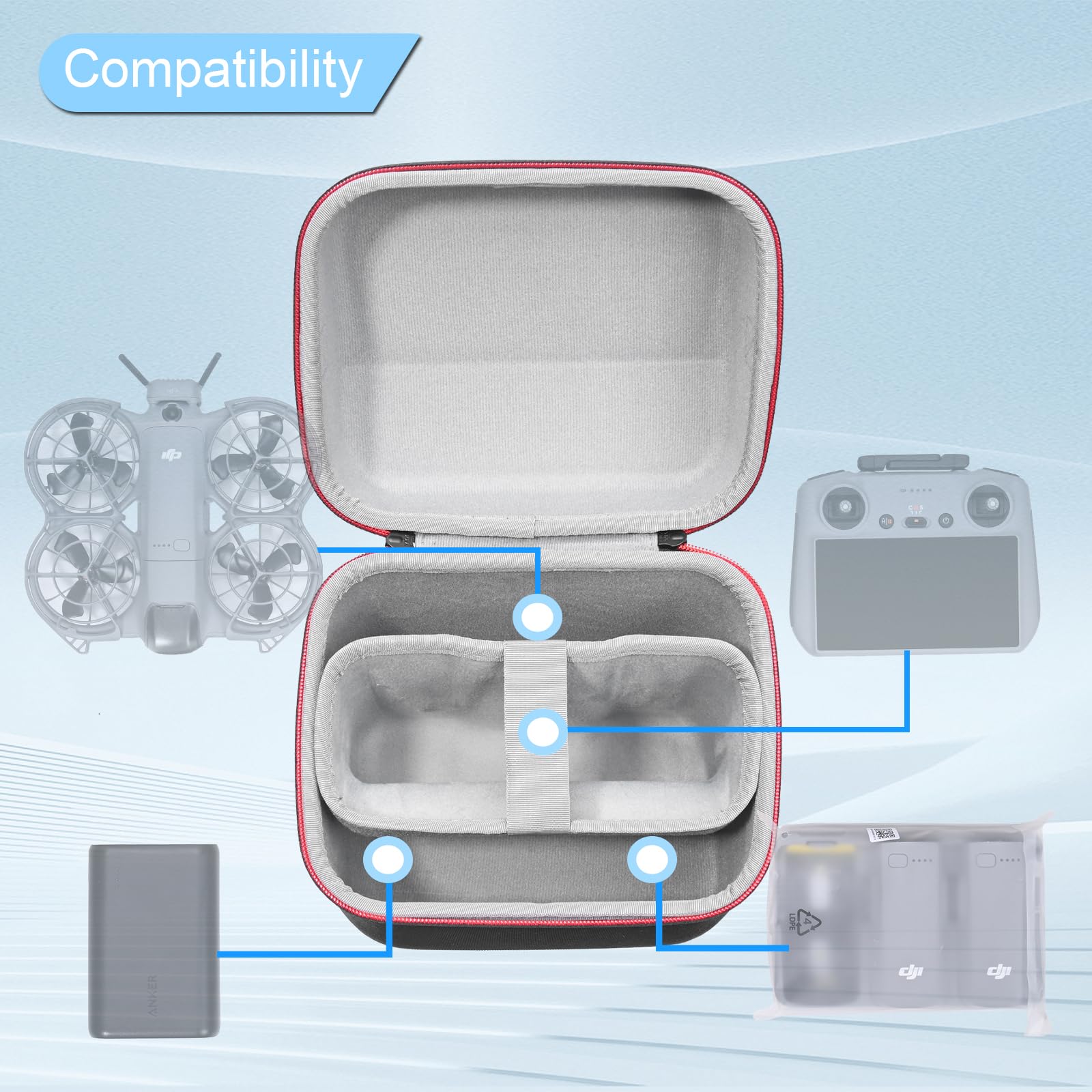 Estojo Portátil para DJI Neo 2 - Drone Battery Bag avaliação e preço
